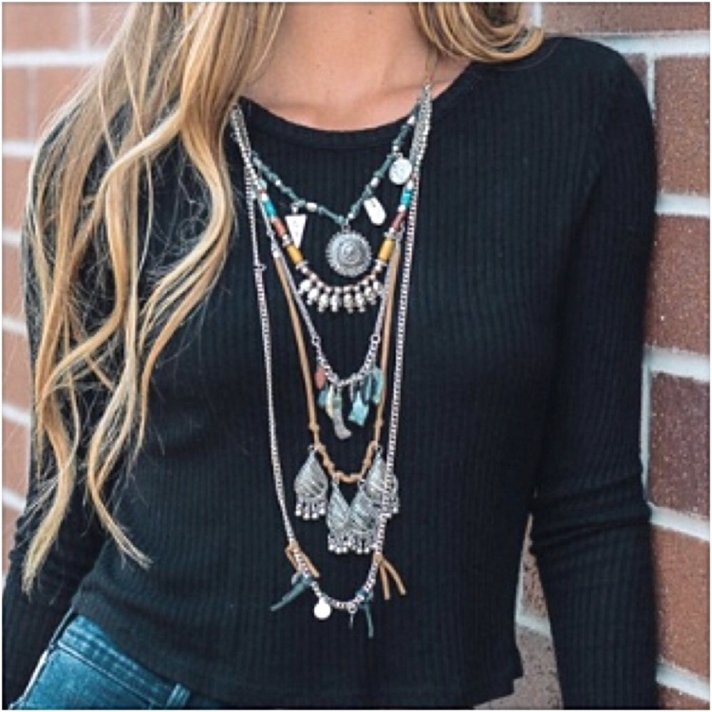 ‼️SALE Bohemian Gorgeous Layered Stmt Necklace - Picture 3 of 8